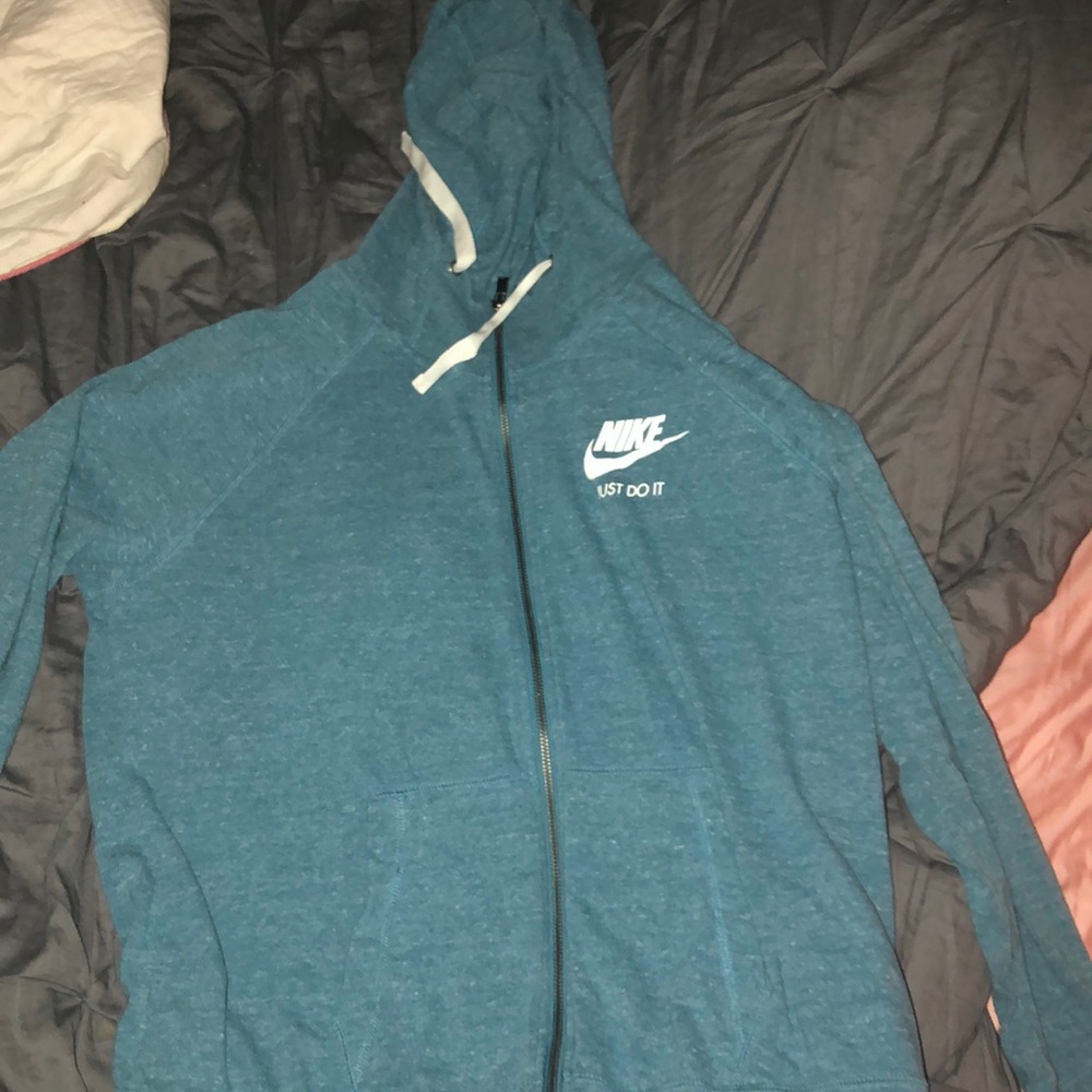 Only worn one time  Nike  zip up jacket with hood